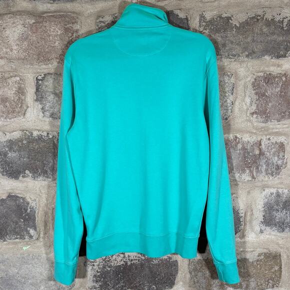 Vineyard Vines 1/4 Zip Top Teal Blue Pull Over Preppy Woman's XS Coastal Casual - Picture 5 of 12